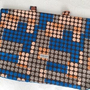 Carseat Canopy Reversible Blue Minky/Pattern